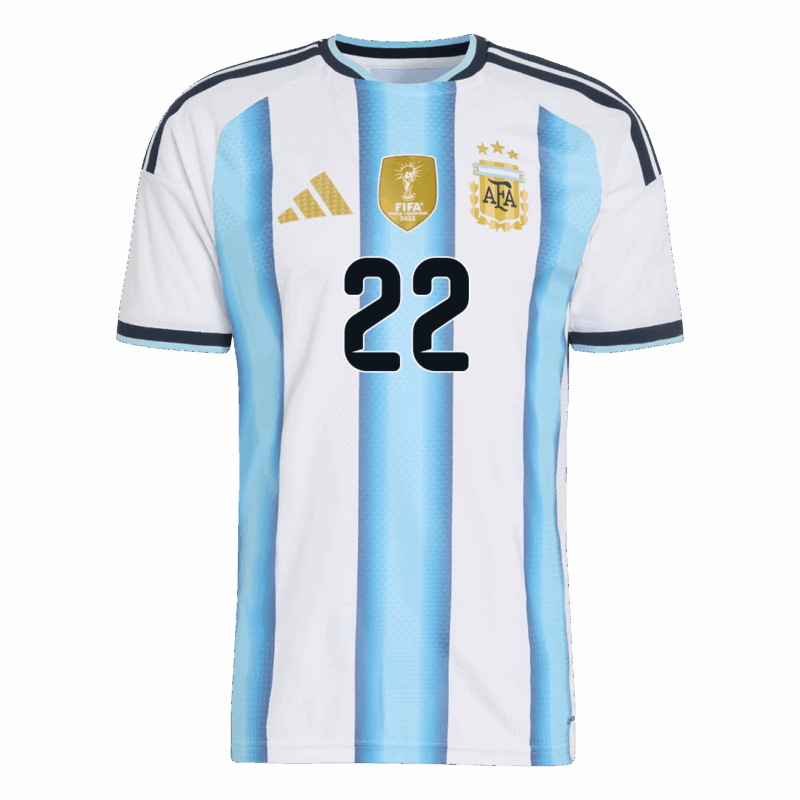 Argentina L.MARTÍNEZ #22 Home Soccer Jersey Authentic 2026