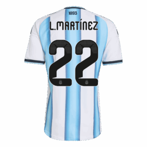 Argentina L.MARTÍNEZ #22 Home Soccer Jersey Authentic 2026