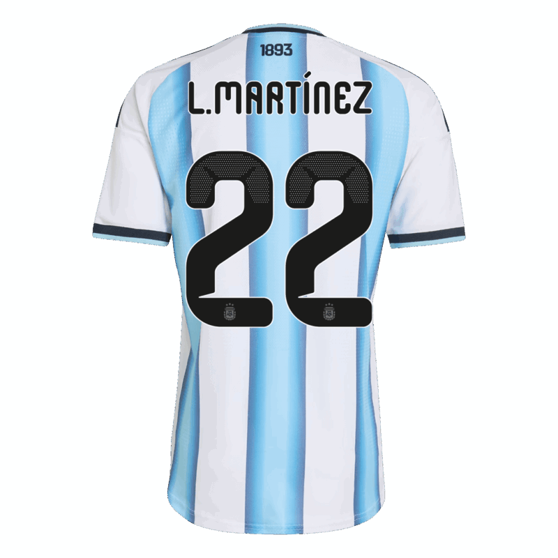 Argentina L.MARTÍNEZ #22 Home Soccer Jersey Authentic 2026