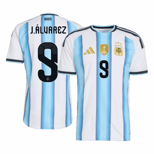 Argentina J.ÁLVAREZ #9 Home Soccer Jersey Authentic 2026