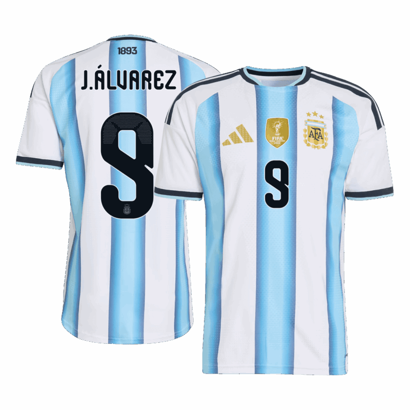 Argentina J.ÁLVAREZ #9 Home Soccer Jersey Authentic 2026
