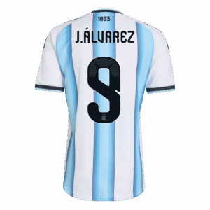 Argentina J.ÁLVAREZ #9 Home Soccer Jersey Authentic 2026
