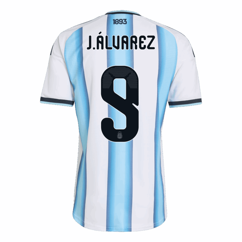 Argentina J.ÁLVAREZ #9 Home Soccer Jersey Authentic 2026