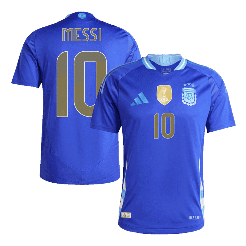 MESSI #10 Argentina Away Authentic Soccer Jersey 2024