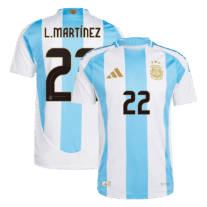 L.MARTÍNEZ #22 Argentina Home Authentic Soccer Jersey 2024