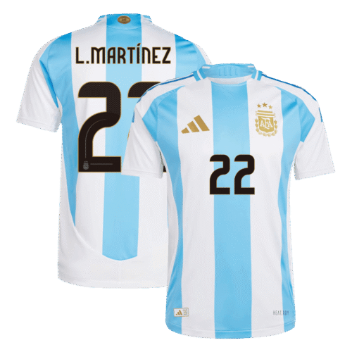 L.MARTÍNEZ #22 Argentina Home Authentic Soccer Jersey 2024