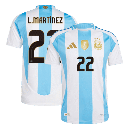 L.MARTÍNEZ #22 Argentina Home Authentic Soccer Jersey 2024