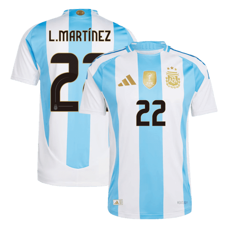 L.MARTÍNEZ #22 Argentina Home Authentic Soccer Jersey 2024