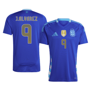 J.ALVAREZ #9 Argentina Away Soccer Jersey 2024