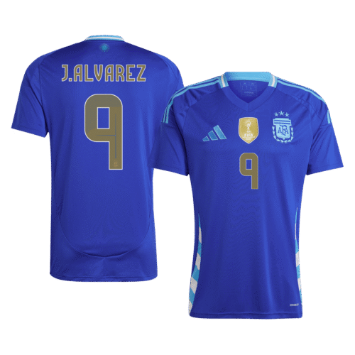 J.ALVAREZ #9 Argentina Away Soccer Jersey 2024