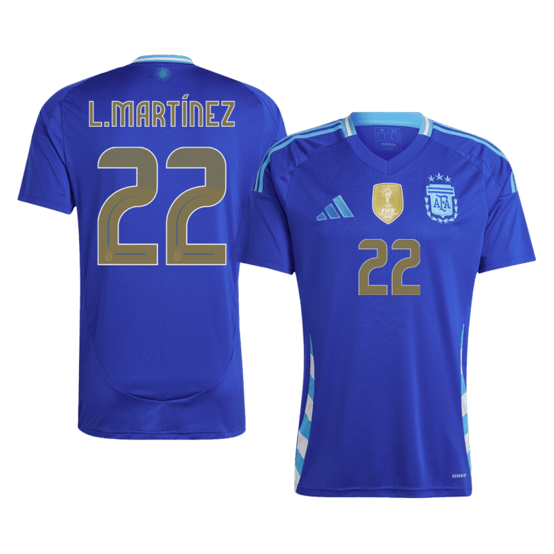 L.MARTÍNEZ #22 Argentina Away Soccer Jersey 2024