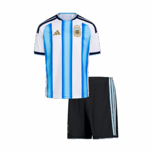 Kid's Argentina Home Soccer Jersey Kit(Jersey+Shorts) 25/26 Blue&White