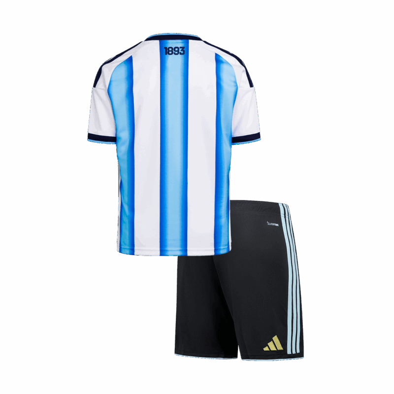 Kid's Argentina Home Soccer Jersey Kit(Jersey+Shorts) 25/26 Blue&White