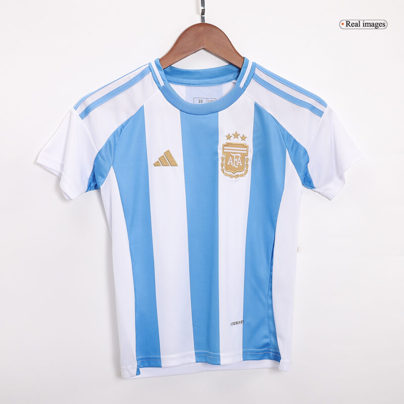 Argentina Home Kids Soccer Jerseys Kit 2024