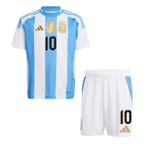 MESSI #10 Argentina Home Kids Soccer Jerseys Kit 2024