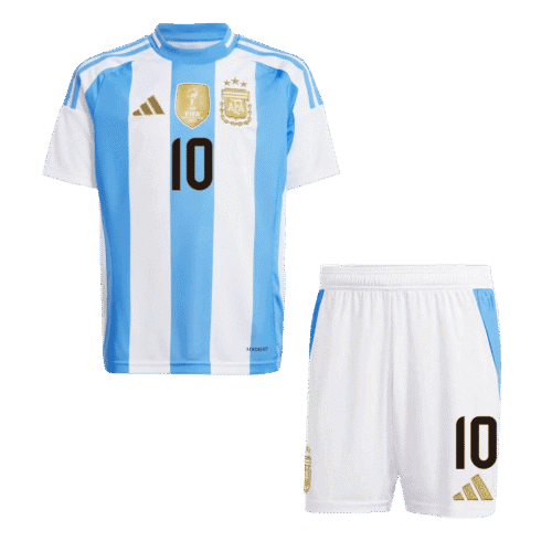 MESSI #10 Argentina Home Kids Soccer Jerseys Kit 2024