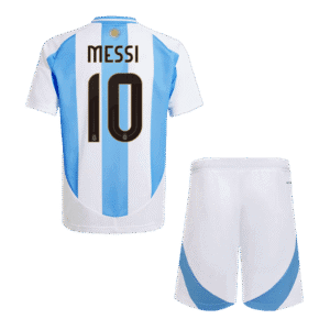 MESSI #10 Argentina Home Kids Soccer Jerseys Kit 2024