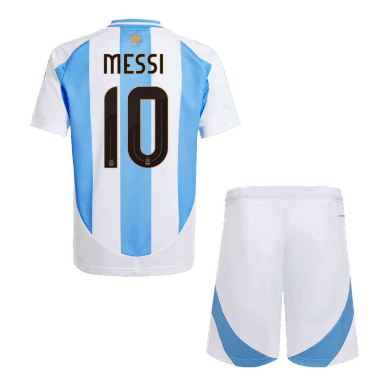 MESSI #10 Argentina Home Kids Soccer Jerseys Kit 2024