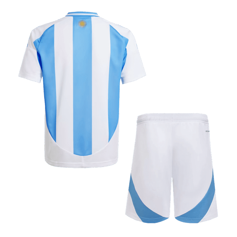 Argentina Home Kids Soccer Jerseys Kit Copa America 2024
