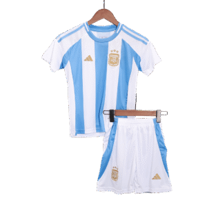 Argentina Home Kids Soccer Jerseys Kit Copa America 2024