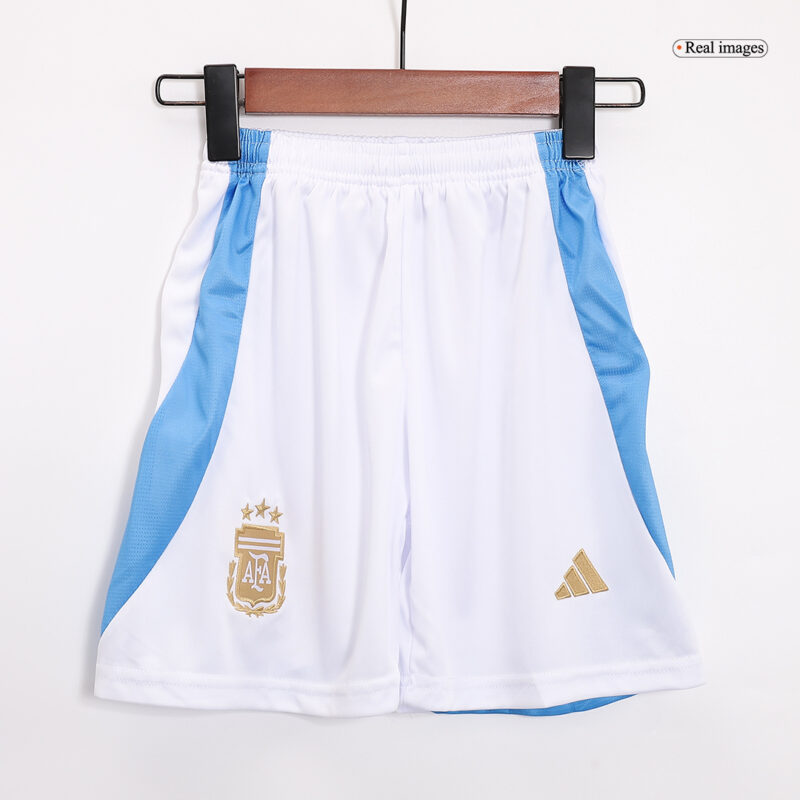 Argentina Home Kids Soccer Jerseys Full Kit Copa America 2024