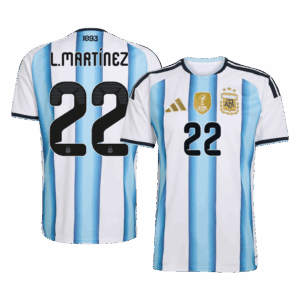 621249_1 L.MARTÍNEZ #22 Argentina Home Soccer Jersey World Cup 2026 Blue&White