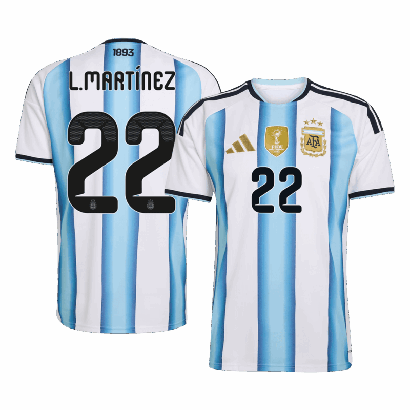 621249_1 L.MARTÍNEZ #22 Argentina Home Soccer Jersey World Cup 2026 Blue&White