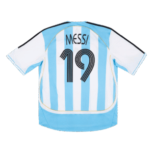 Vintage Soccer Jersey MESSI #19 Argentina Home 2006