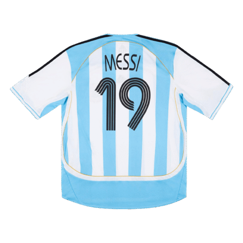 Vintage Soccer Jersey MESSI #19 Argentina Home 2006
