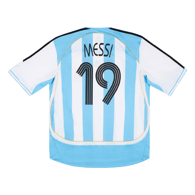 Vintage Soccer Jersey MESSI #19 Argentina Home 2006