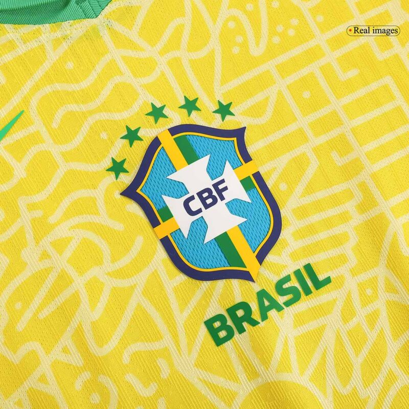 Brazil Home Authentic Soccer Jersey 2024