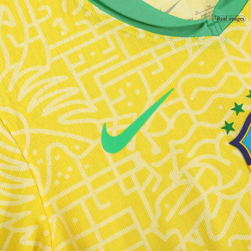 Brazil Home Authentic Soccer Jersey 2024