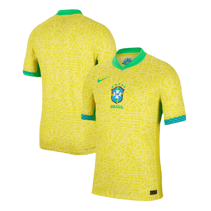 Brazil Home Authentic Soccer Jersey 2024