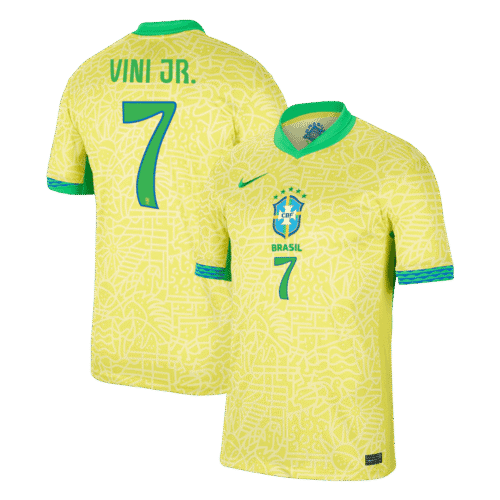 VINI JR. #7 Brazil Home Soccer Jersey Copa America 2024