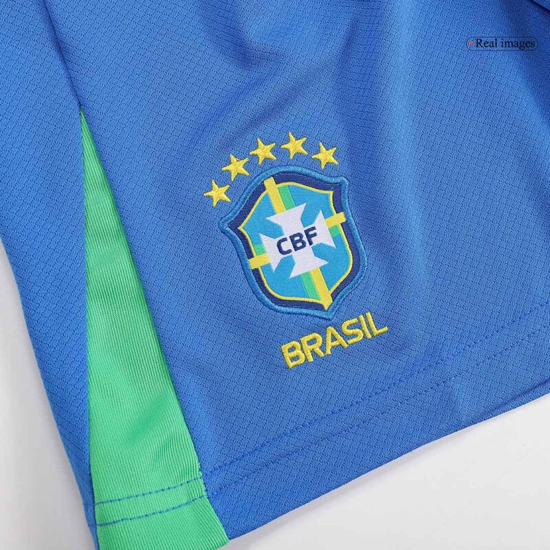 Brazil Home Kids Soccer Jerseys Kit Copa America 2024