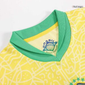 Brazil Home Kids Soccer Jerseys Kit Copa America 2024