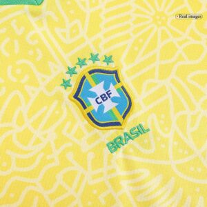 Brazil Home Kids Soccer Jerseys Kit Copa America 2024