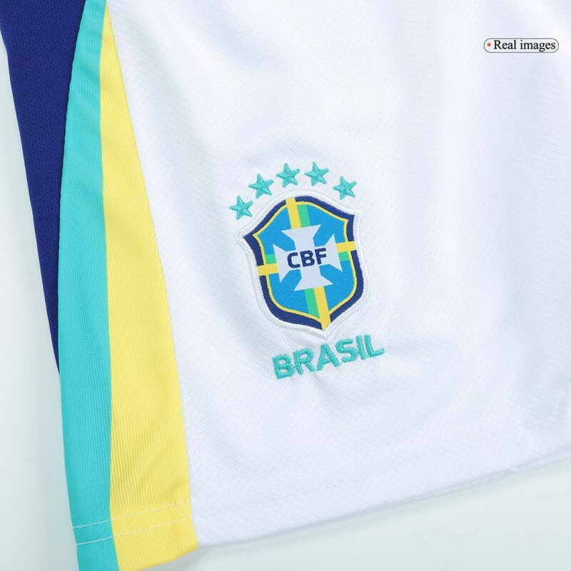 Brazil Away Kids Soccer Jerseys Kit Copa America 2024