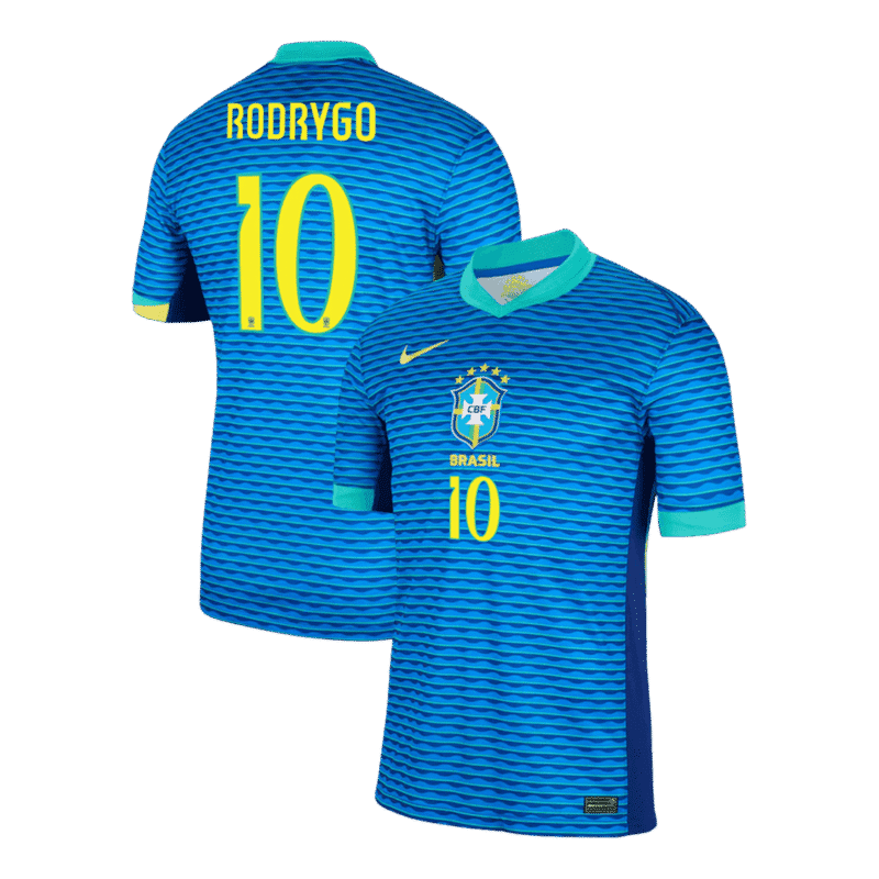 RODRYGO #10 Brazil Away Soccer Jersey Copa America 2024