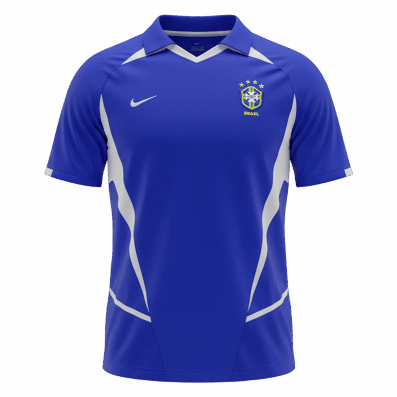 Brazil Away Soccer Jersey Retro 2002