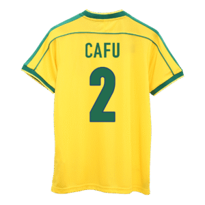 Vintage Soccer Jersey CAFU #2 Brazil Home 1998