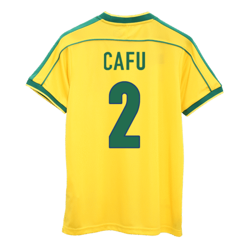 Vintage Soccer Jersey CAFU #2 Brazil Home 1998