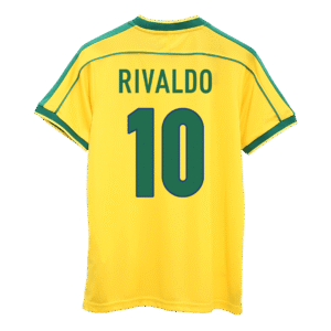 Vintage Soccer Jersey RIVALDO #10 Brazil Home 1998