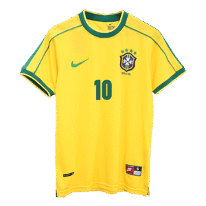 Vintage Soccer Jersey RIVALDO #10 Brazil Home 1998