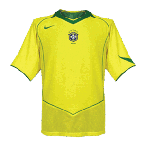 Vintage Soccer Jersey Brazil Home 2004