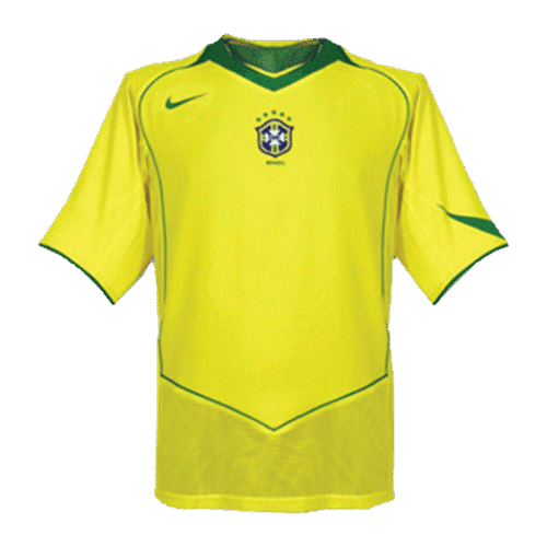 Vintage Soccer Jersey Brazil Home 2004