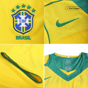 Vintage Soccer Jersey Brazil Home 2004