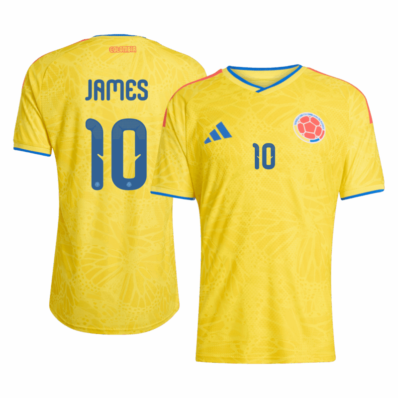 619090_1 Colombia JAMES #10 Home Soccer Jersey Authentic 2026