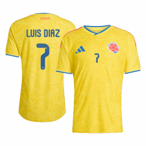 619106_1 Colombia LUIS DíAZ #7 Home Soccer Jersey Authentic 2026