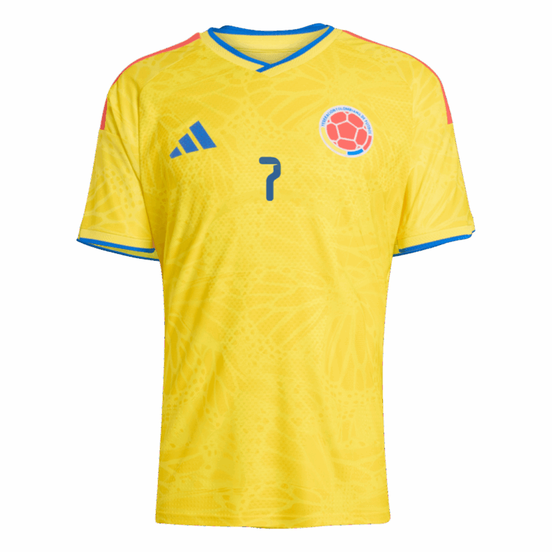 619106_2 Colombia LUIS DíAZ #7 Home Soccer Jersey Authentic 2026
